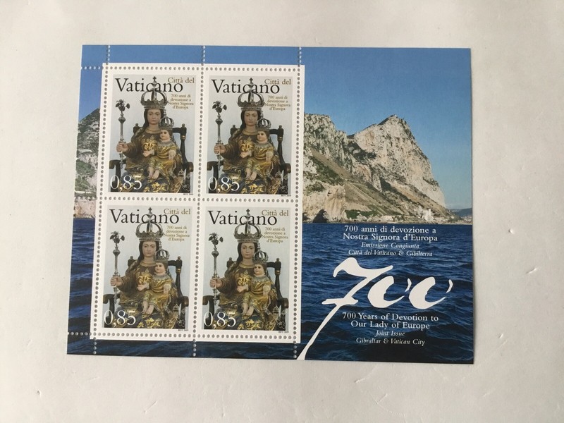 Vaticano  Feuillet 700 Anni Devotions Nostra Signora DâEuropa 2009