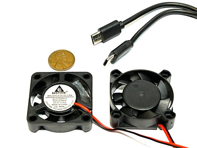2 x USB C 5v 4010 Gdstime Computer 40x40x10mm DC Cooling Fan usb type C      C37
