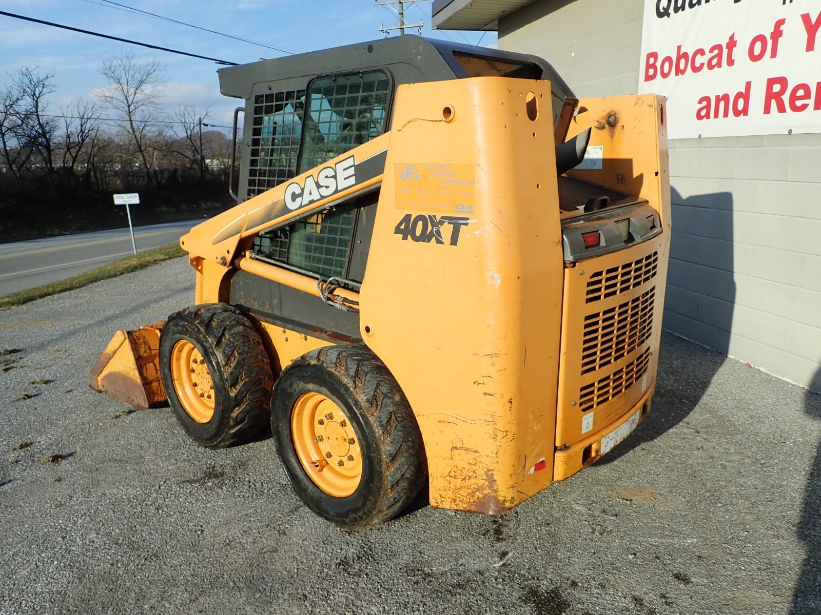 CASE 40XT SKID STEER LOADER, EROPS, HEATER, 568 HRS, 56HP DIESEL, AUX HYDRAULICS