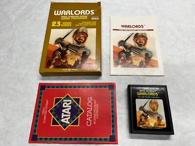 NICE Atari VCS 2600 Game Complete in Original Box 1981 Warlords Matching Label