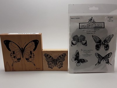 PSX Fritillarie Butterfly stamp G-3410 Comotion Rubber Local Rubber King lot 