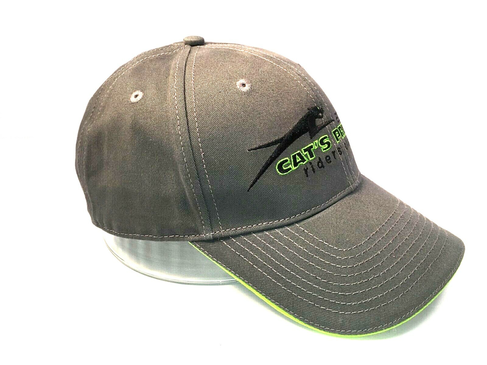 Arctic Cat snowmobile Cat's Pride Riders Club 2017 ball cap green and Grey