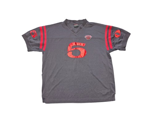 FUBU Shirt Mens XXXL Jersey Football 05 Grey/Red Vintage
