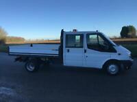 60 REG FORD TRANSIT DOUBLE CREW CAB ONE STOP ALL0Y DROPSIDE 33,000 MILES 140BHP 