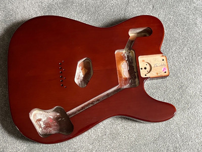 Fender American Telecaster Custom guitar body Mocha USA Ash 4 lb 12 oz