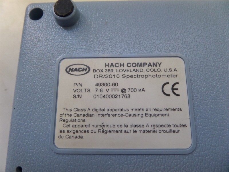 Hach Dr 10 60 Portable Datalogging Spectrophotometer As Is Us Polybull Com