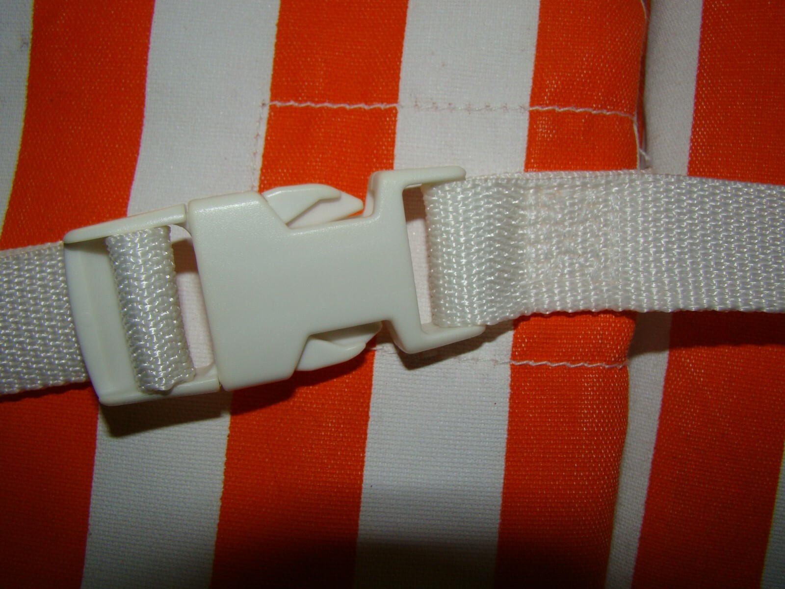 Vintage collectible Orange Striped Life Preserver~ Striped Vintage Life Vest