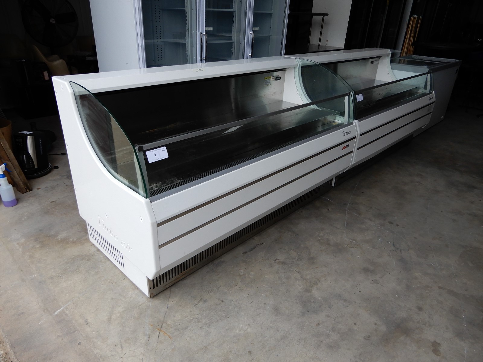 Turbo Air TOM-75S, White 75-inch Slim Line Refrigerated Display Case