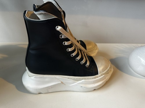 Rick Owens DRKSHDW Abstract High-Top LEATHER Sneakers Women's size