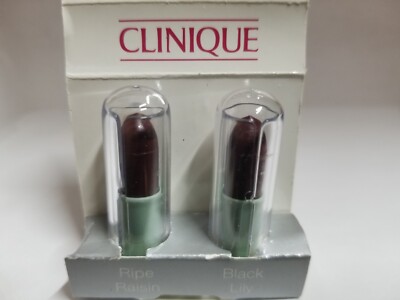 2 New Clinique Different Lipstick Black Lily #64 RARE Discontinued PLEASE READ!