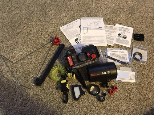 Ikelite Aquashot 3 Underwater Housing & AQ/S SubStrobe Macro Kit Photography Set