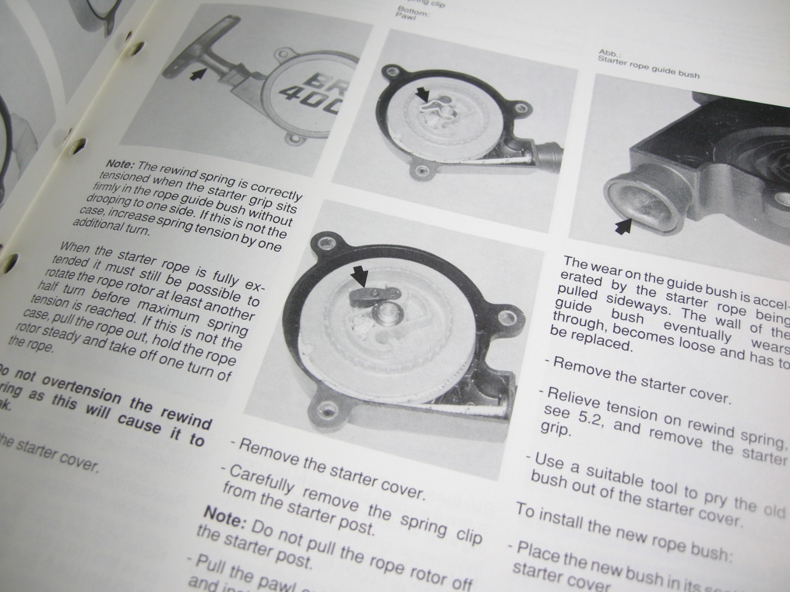 Stihl BR320 BR400 SR320 SR400 Sprayer Shop Service Repair Manual Mist Blower