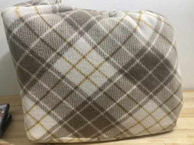 King Sheet Set Essential Home Fleece Sheets New Brown Cream Plaid
