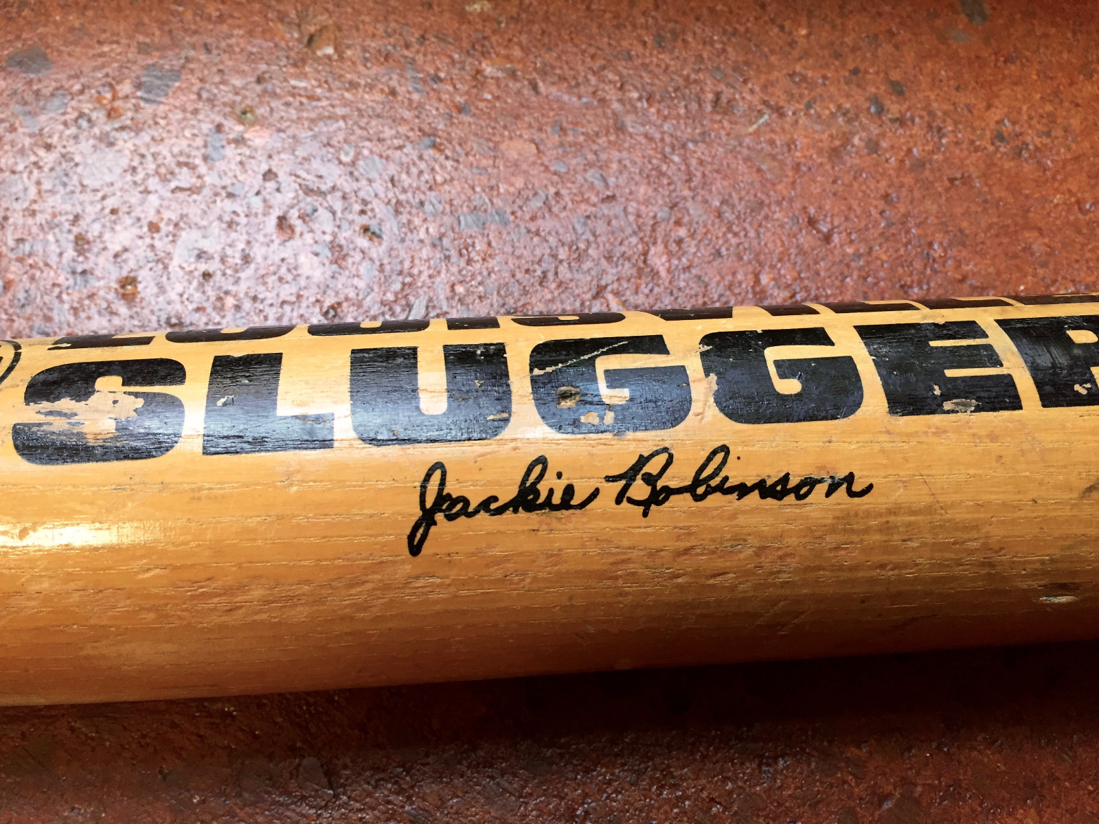 Vtg Jackie Robinson Louisville Slugger Bat~Hillerich & Bradsby~Dodgers R~17~JR 2