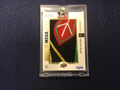 2017-18 UD PREMIER MEGA PATCH CHEST LOGO ARTEM ANISIMOV 14/24
