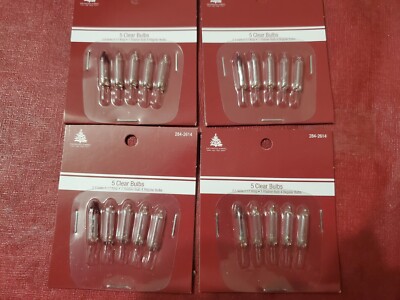 Lot Of 4 Enchanted Forest Replacement Clear Bulb 5 Pk 2.5 V .17 A String Light