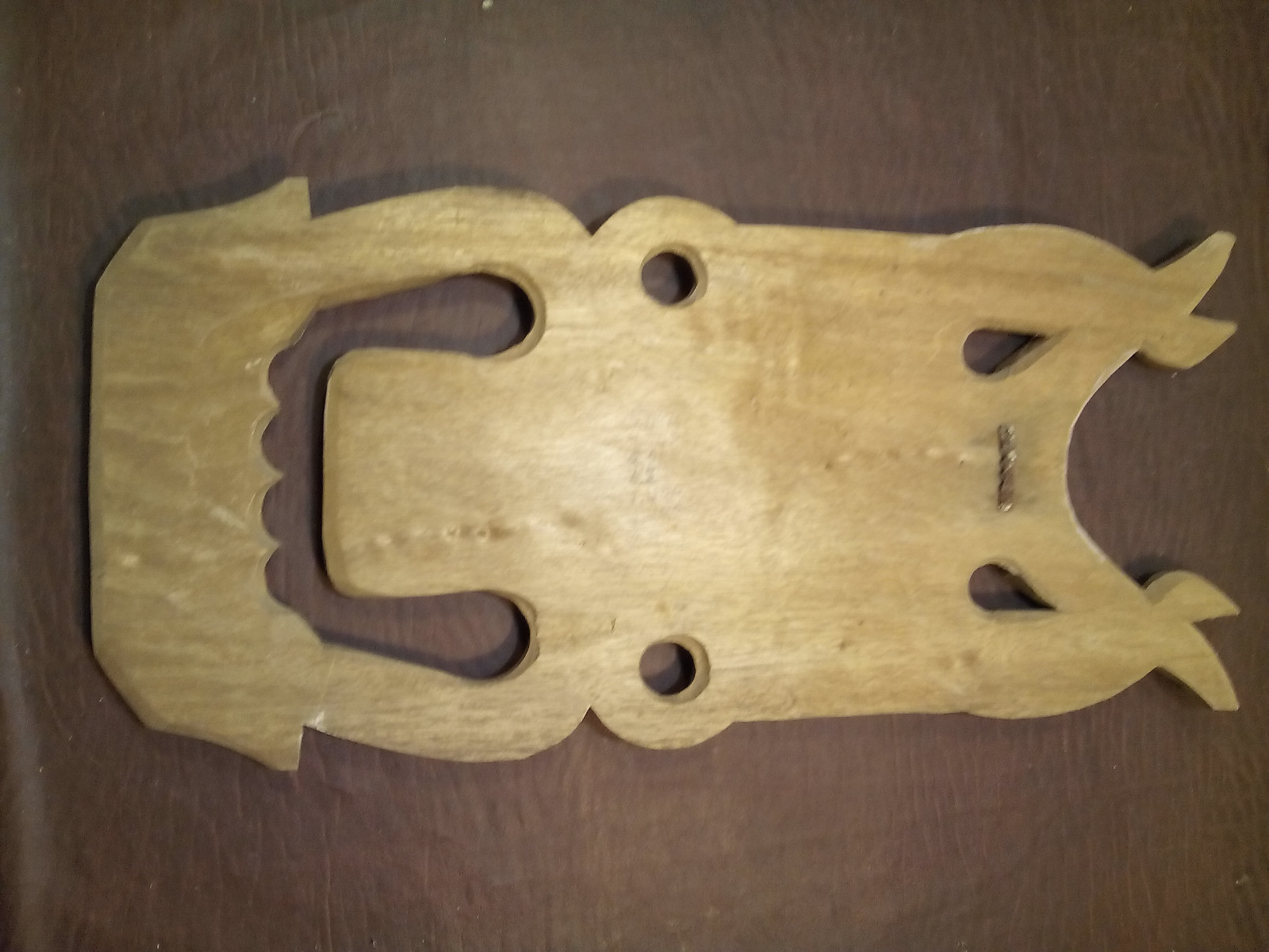 ARTISAN HAND CARVED WOODEN WALL PLACK