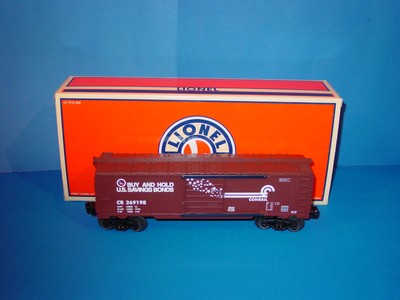 LIONEL  -  #  6 - 39222 -  CONRAIL SAVINGS BOND -  6565  HEAVYWEIGHT  BOXCAR