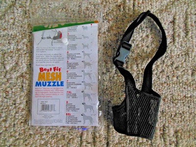 NEW! Coastal Best Fit Dog Mesh Muzzle Size 4 Medium Breed Cocker Beagle 6