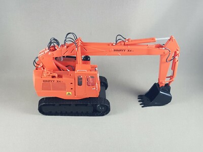 Resin 1/50 Broyt X4T backhoe - orange - Ready built by Dan Models