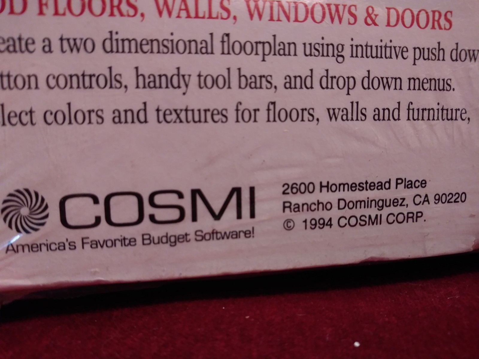 COSMI Swift Platinum 3D Virtual Reality Room Planner For Windows PC