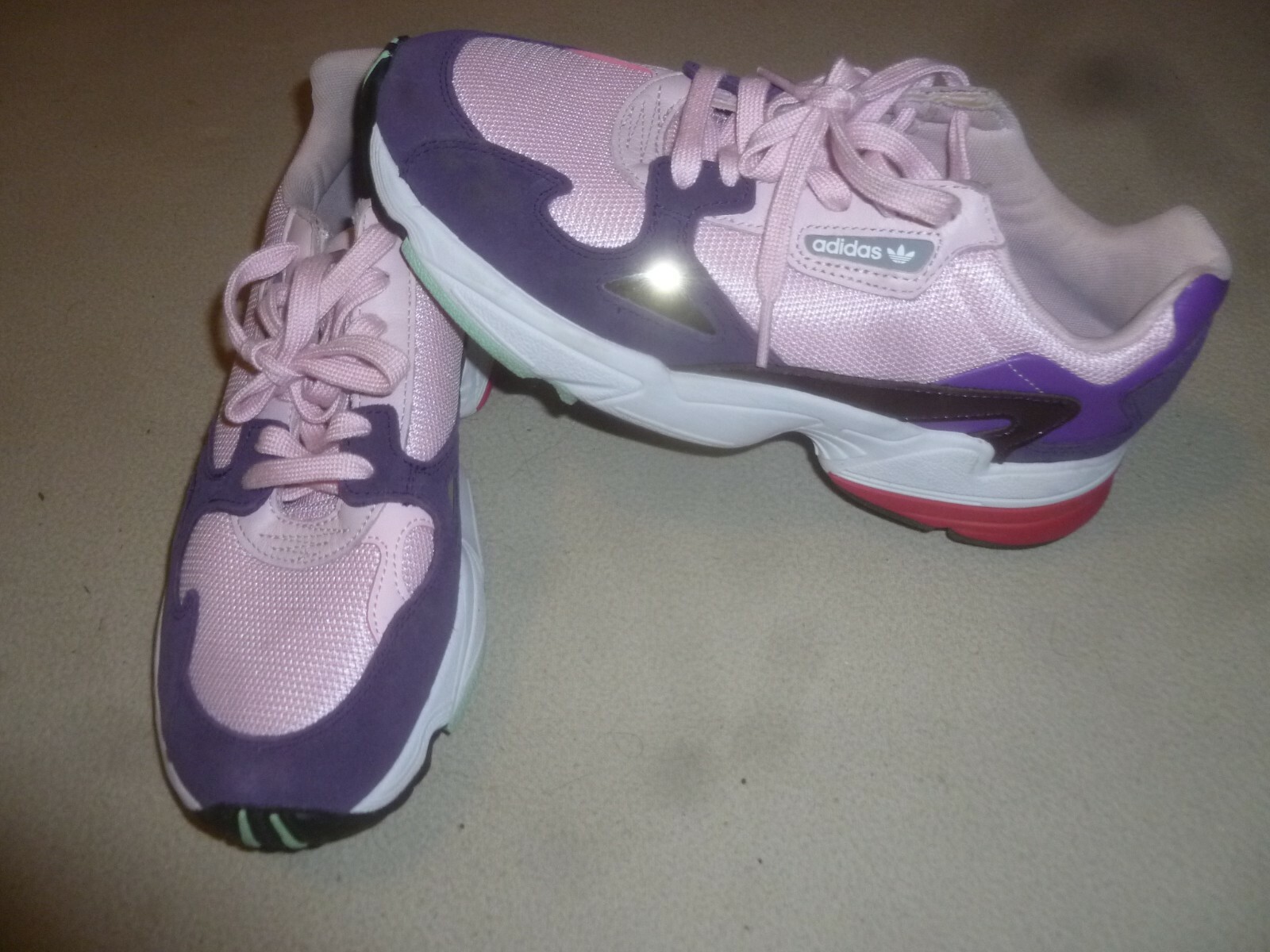 adidas falcon clear pink legend purple