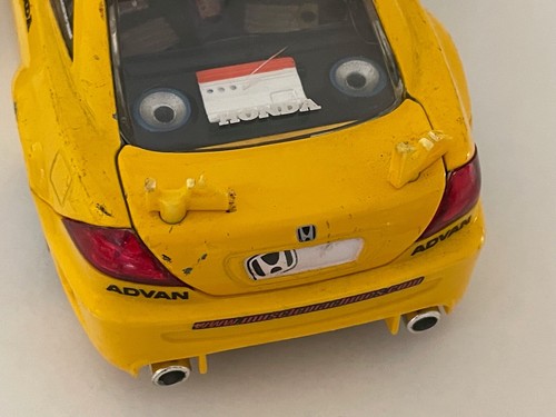 Muscle Machines 8” HONDA ACCORD '03 Diecast RALLY CAR 1:24 Yellow