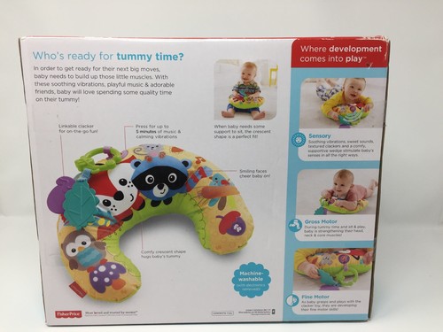 NIB Fisher-Price Comfort Vibe Play Wedge Tummy Toy Sensory Fine Motor Developmnt