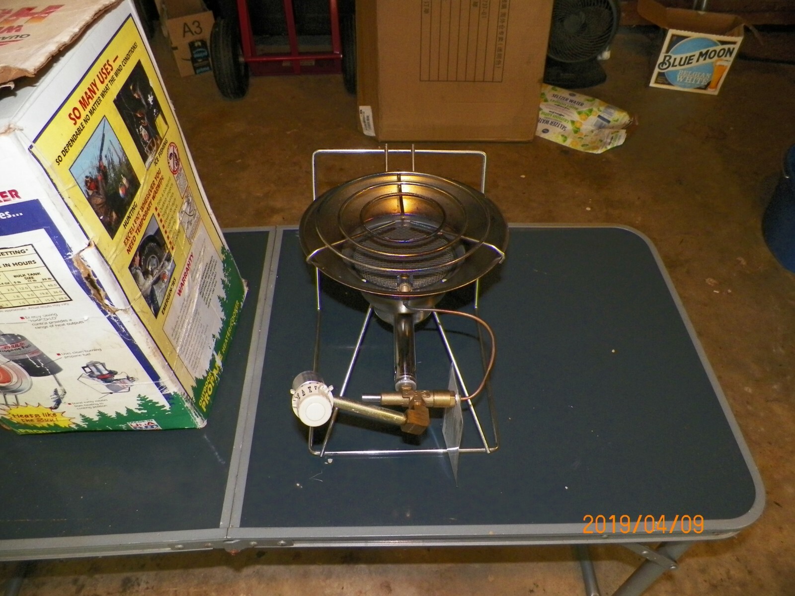 PAULIN Propane Heater and Stove Model 3500 Mounts uses 1 Lb Cylinder