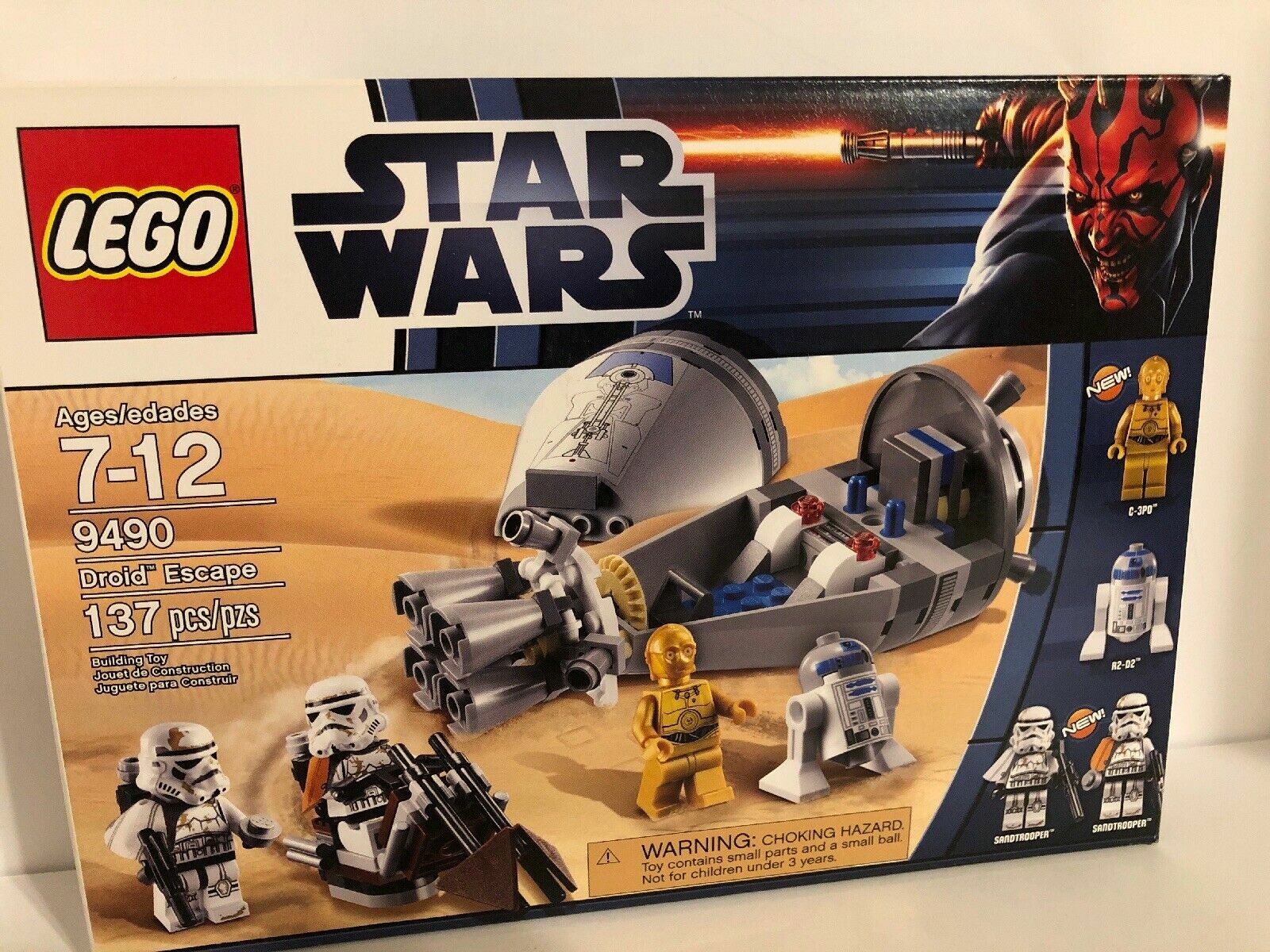 Lego Star Wars 9490 Droid Escape Brand NEW Sealed C-3PO R2D2 droids  Sandtrooper 673419167581| eBay