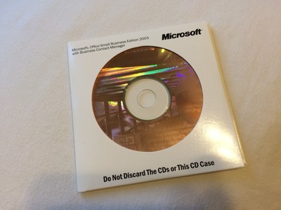 Microsoft Office Small Business Edition  2003 with Contact Manager amp Key