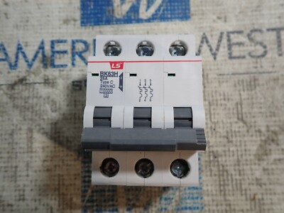 25 AMP 3P 240 Volt UL1077 C25A LS ELECTRIC BK63H Din Rail Circuit Breaker NEW