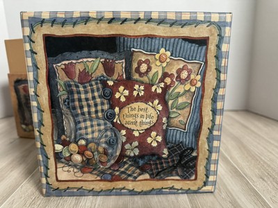 Bob's Boxes Best Things in Life 7x7 Nested Box Set NWT