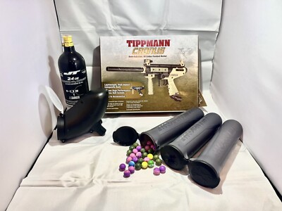 Tippmann Cronus Paintball Marker Beginner/Advanced Package - Black & Tan NEW!