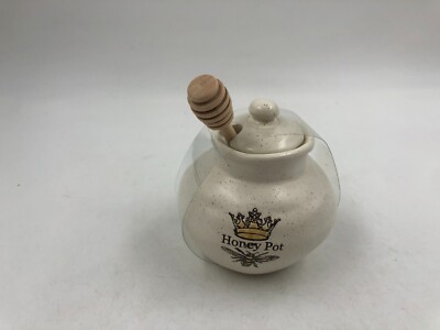 Spectrum Ceramic 4.5in Queen Bee Honey Pot DD02B14002