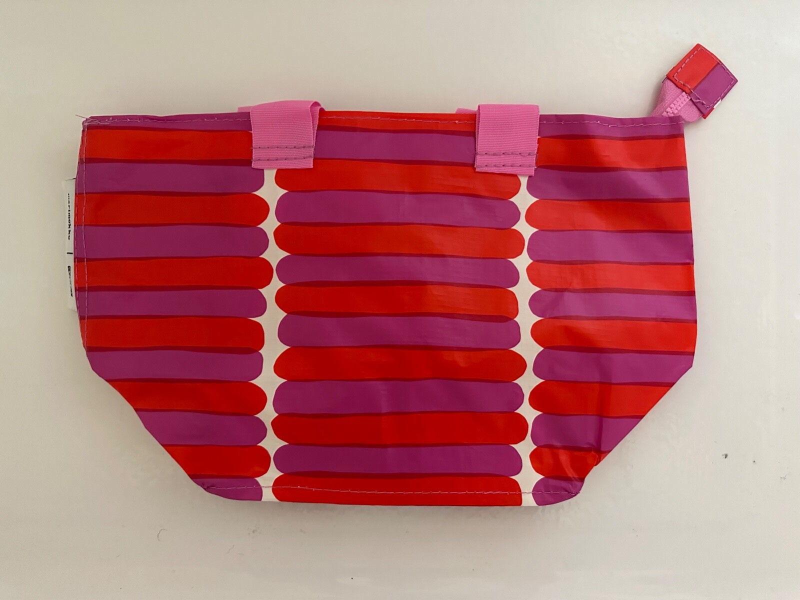 IKEA BASTUA X Marimekko Shopping Bag, Pink Small 8 7/8” X 8