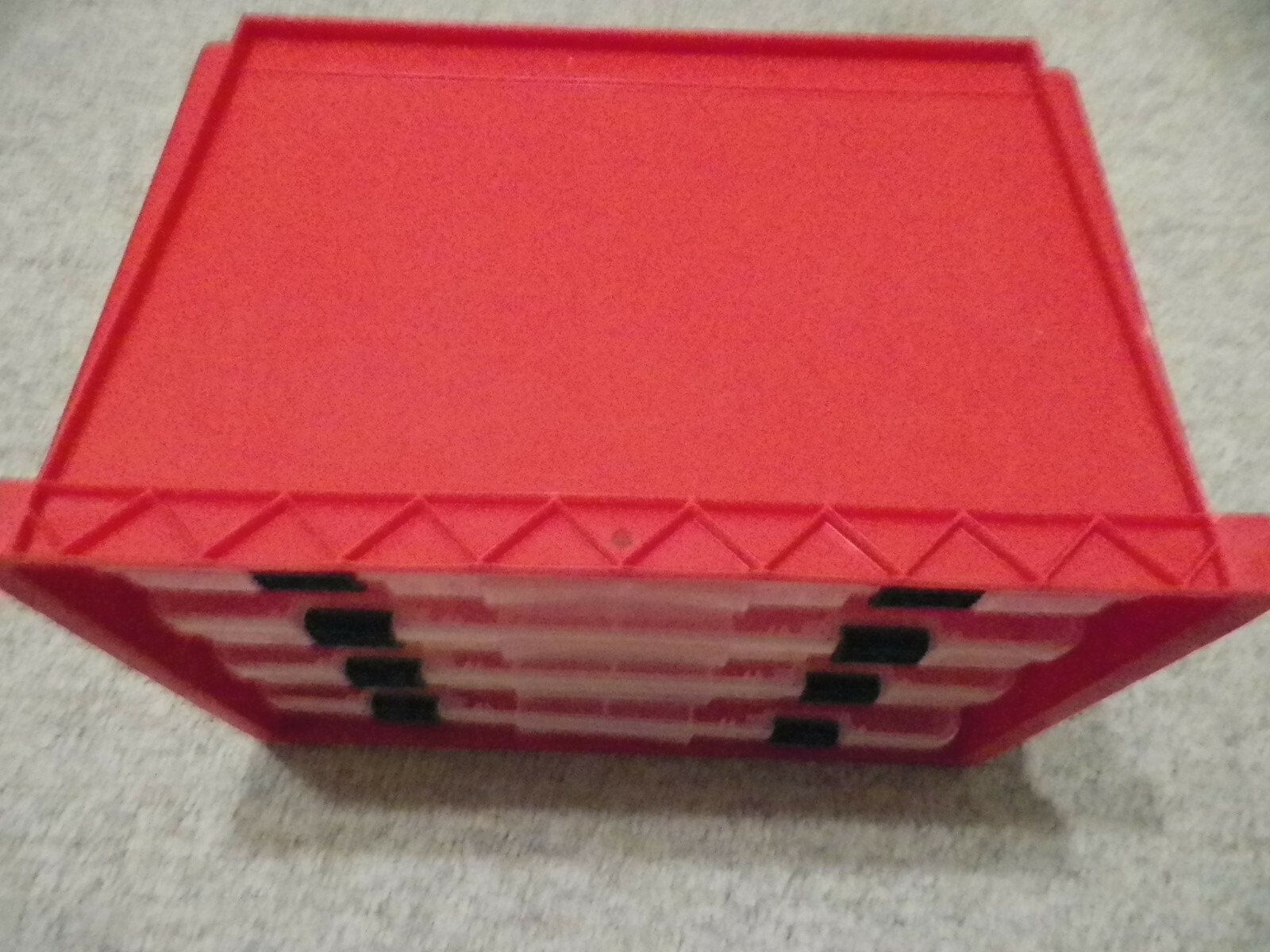 Plano Molding 974 StowAway Organizer Rack + 4 Cabelas 3700 Stowaway Boxes