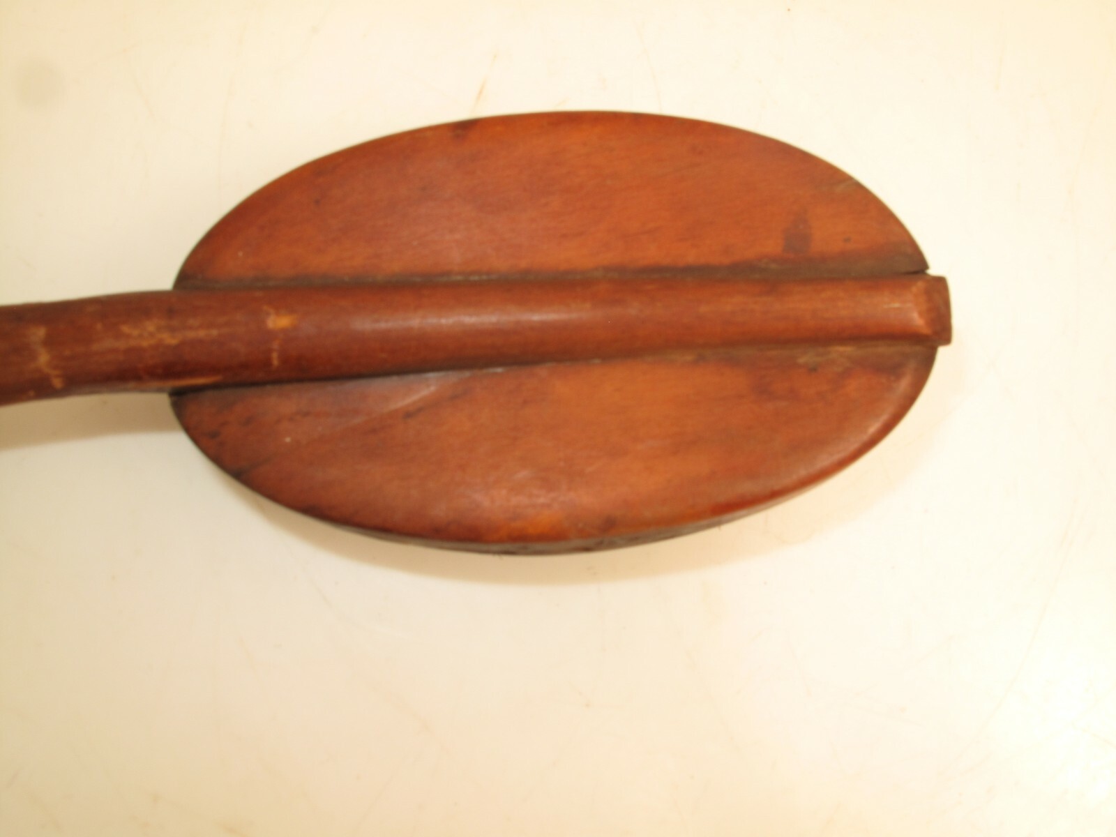 ANTIQUE VICTORIAN HORSEHAIR BRUSH WOODEN HANDLE BATH SCRUB BRUSH PRIMITIVE 1880S