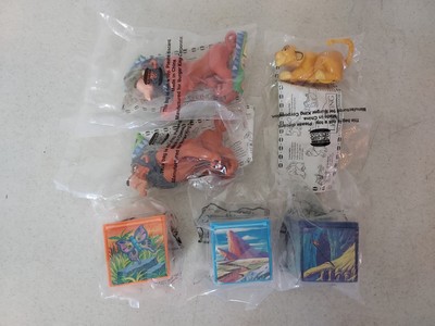 6 - 1994 Burger King Kids Club Disney The Lion King Simba Scar Pull Back Toys