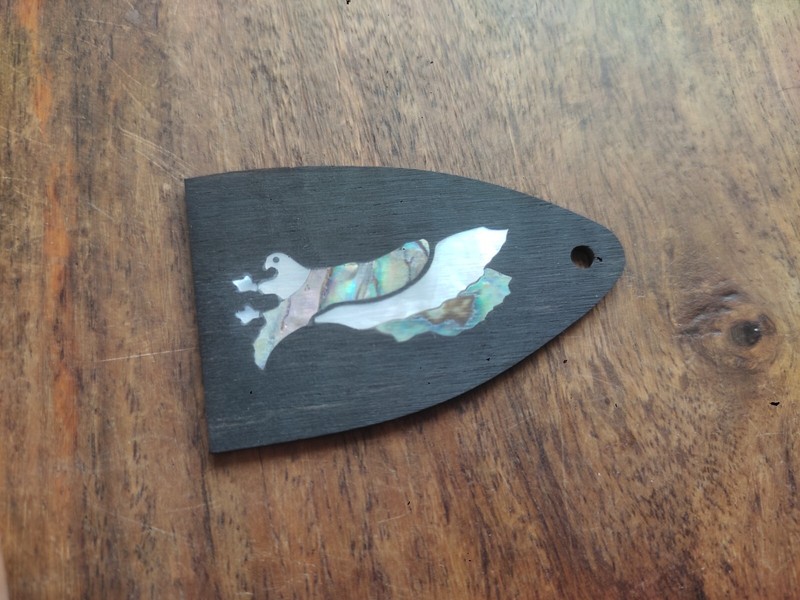 Truss Rod Cover Prs Guitars Guitare Palissandre / Abalone / White Pearl Bird 1