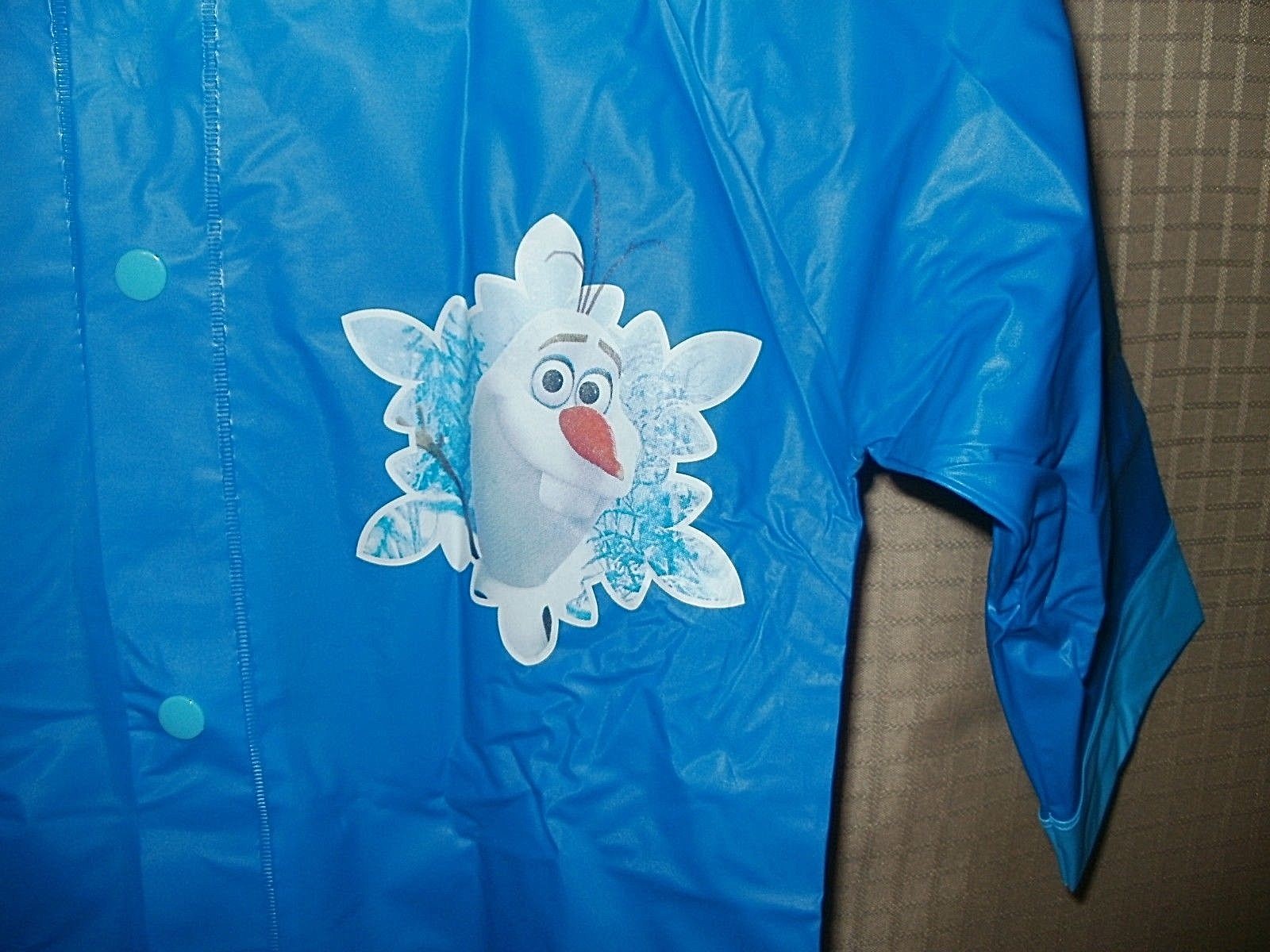 NIP - Disney OLAF Frozen Theme Unisex Rain Coat Rain Slicker Size 2 / 3 FREE SHP