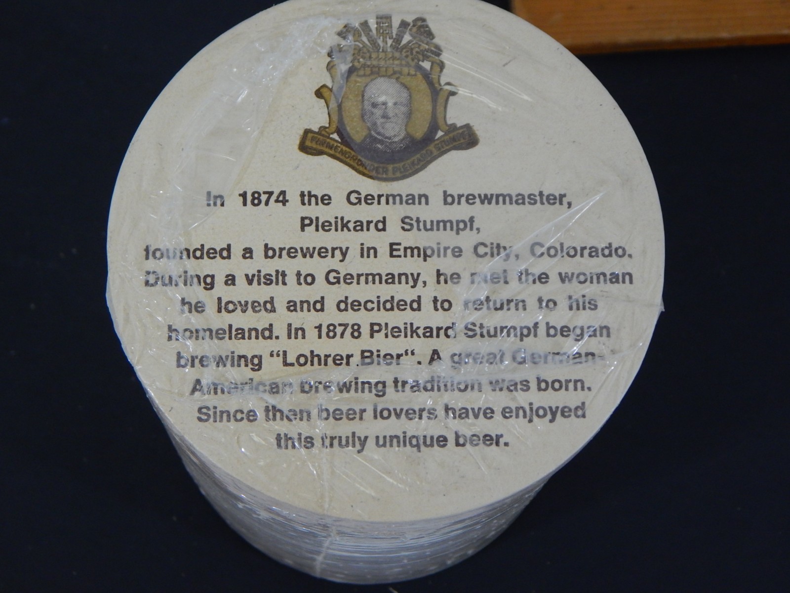 New Vintage Bar Beer Coasters Lohrer Bier German American 100 pack? ML