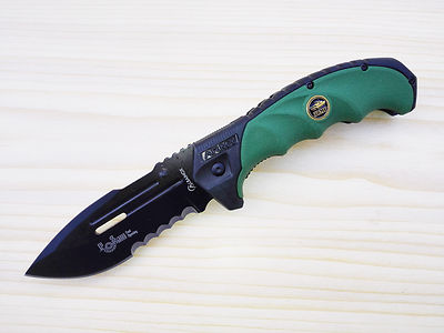 NAVAJA TACTICA ARMY VERDE HOJA 9 CM APERTURA ASISTIDA SKNIFE MESSER COLTELLO