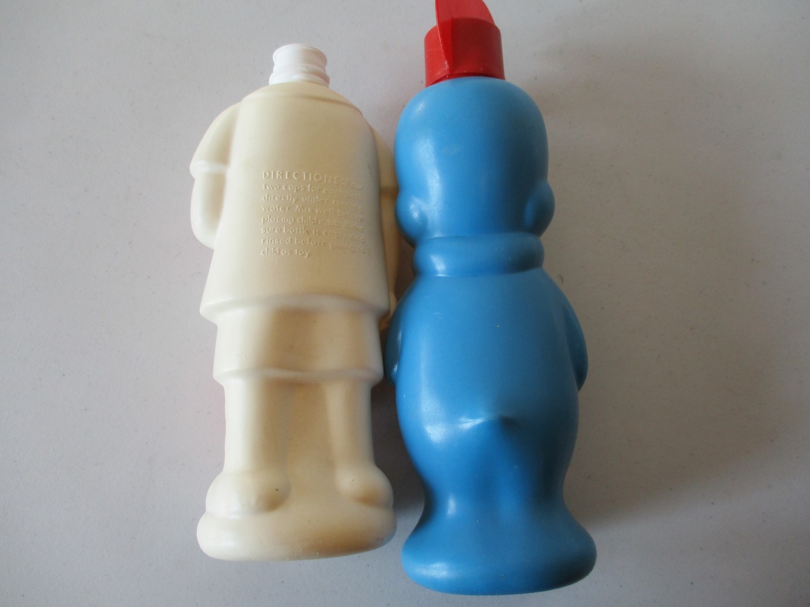 2 Vintage 1960's Soaky Bubble Bottles- Woody Woodpecker & Mr Magoo Body
