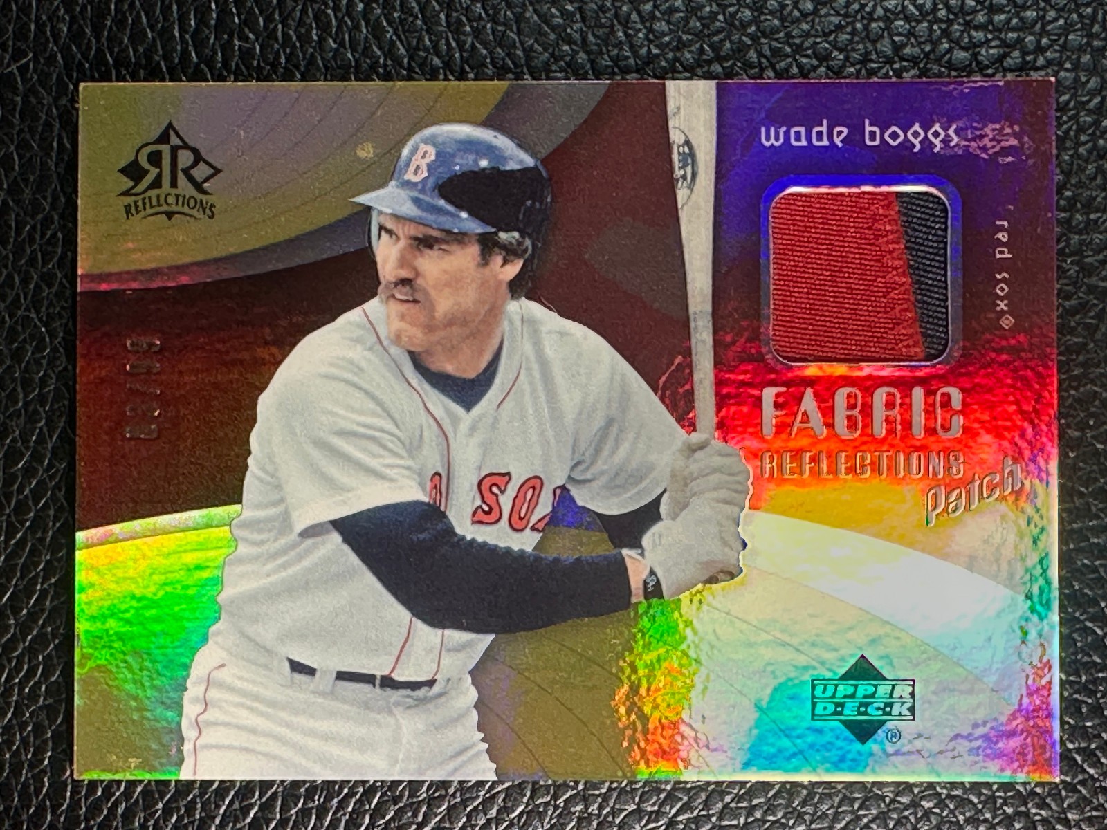 2005 Upper Deck Reflections Fabric Reflections Wade Boggs 83/99 Patch