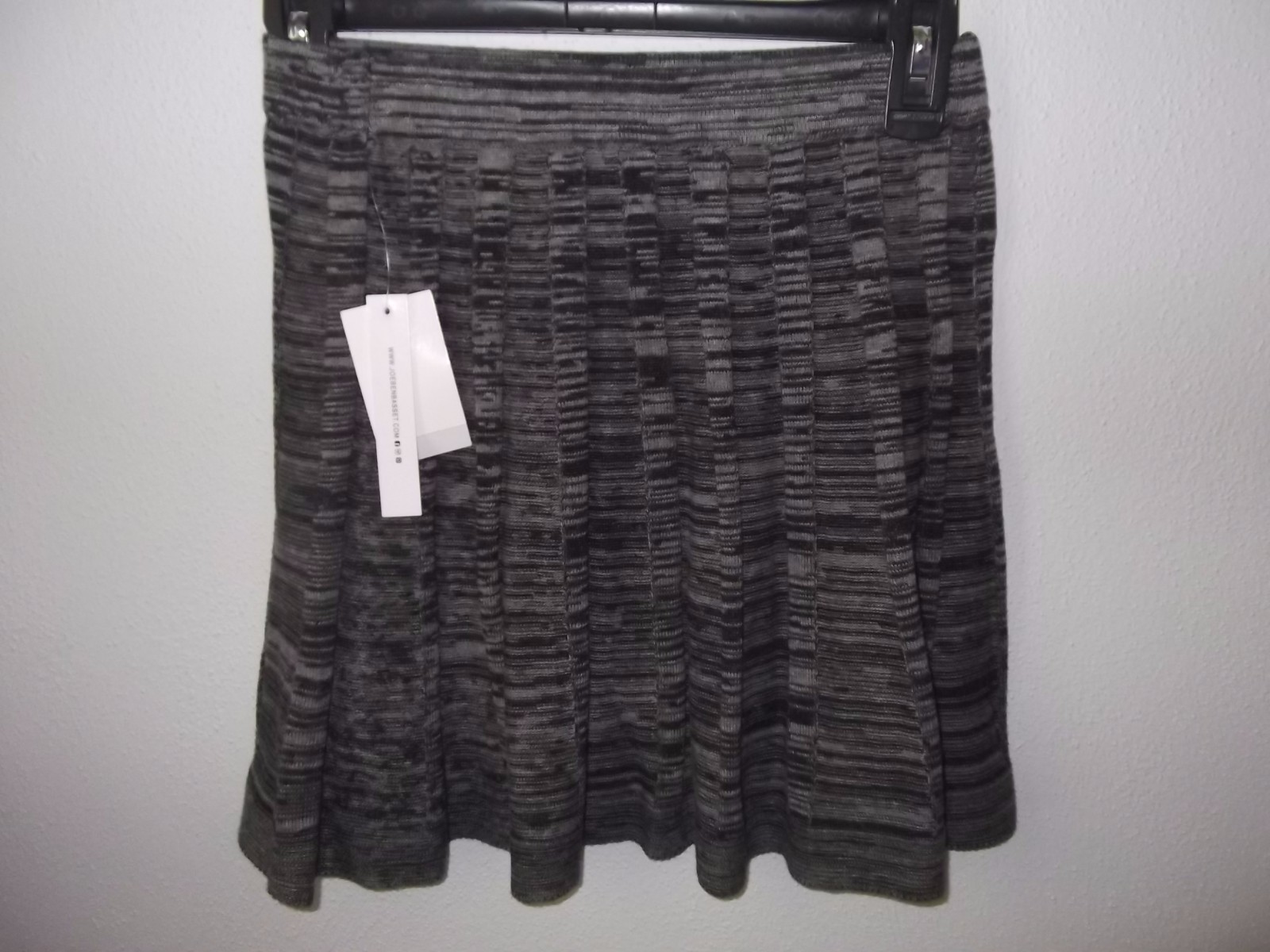 JOE B - JUNIORS - SKIRT - BLACK / CHARCOAL - SIZE SMALL (AC