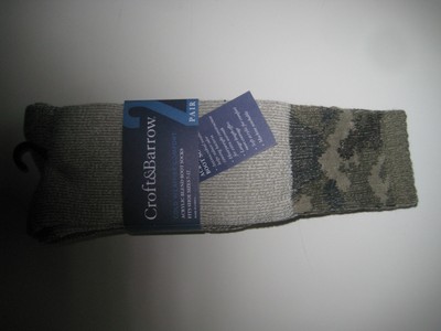 Croft&Barrow Acrylic Blend Boot Socks 2 Pair  Size 10-13 Retail $20