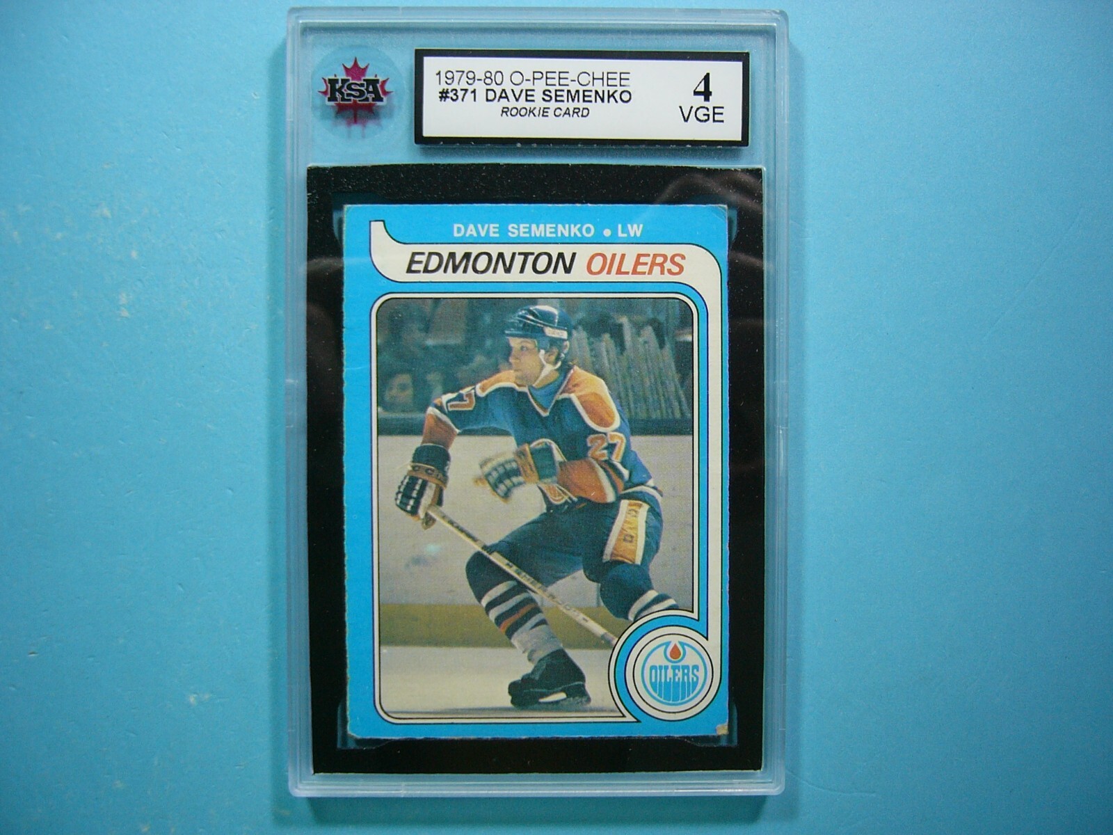 1979/80 O-PEE-CHEE NHL HOCKEY CARD #371 DAVE SEMENKO ROOKIE