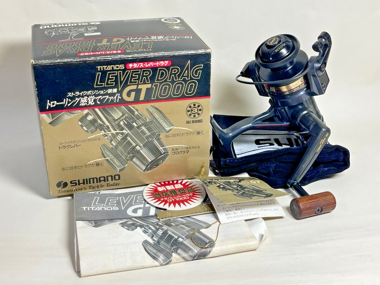 shimano LEVER 青かっ DRAG GT1000 チタノスレバードラグ リール shimano LEVER 青かっ DRAG GT1000 チタノスレバードラグ リール