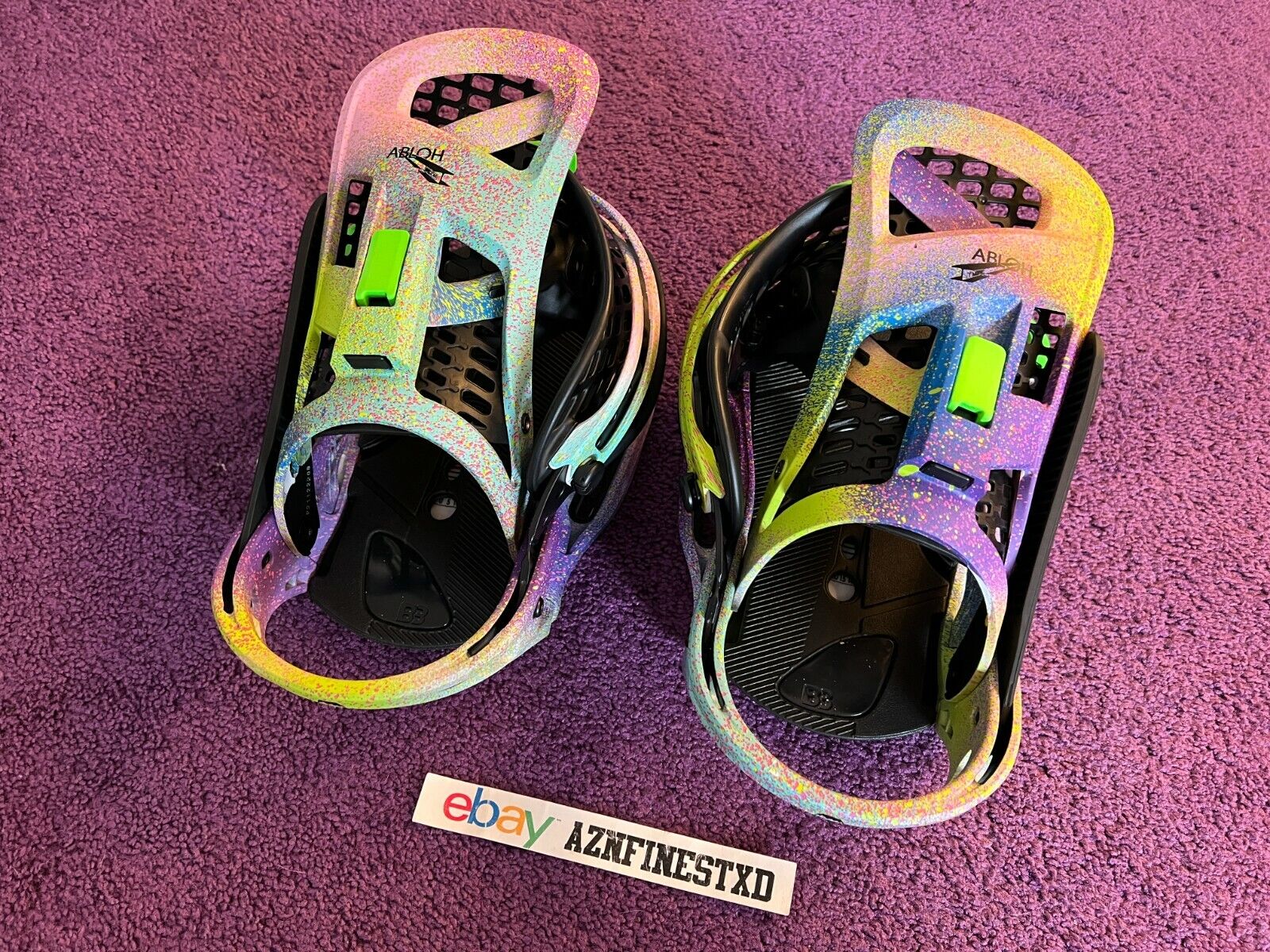 NEW Virgil Abloh x Burton Genesis EST Snowboard Bindings NEW Virgil Abloh x Burton Genesis EST Snowboard Bindings